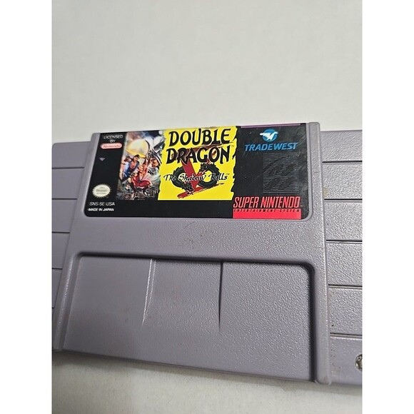 Double Dragon V: The Shadow Falls SNES Cartridge Only Authentic Tested Works - Picture 2 of 6